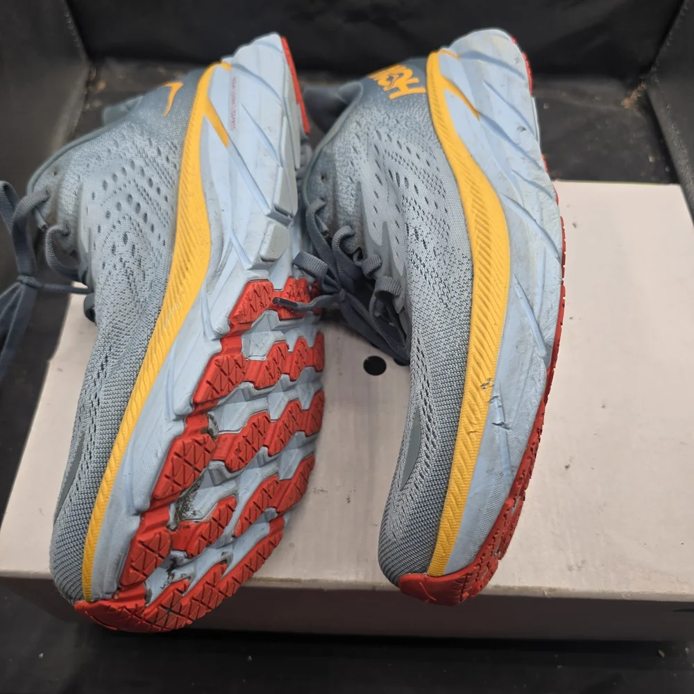 Hoka Blue and Yellow‎ Running Shoes